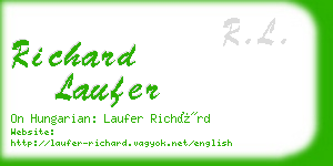 richard laufer business card